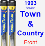 Front Wiper Blade Pack for 1993 Chrysler Town & Country - Hybrid