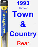 Rear Wiper Blade for 1993 Chrysler Town & Country - Hybrid