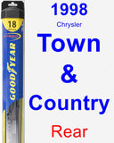 Rear Wiper Blade for 1998 Chrysler Town & Country - Hybrid