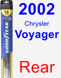Rear Wiper Blade for 2002 Chrysler Voyager - Hybrid