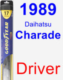 Driver Wiper Blade for 1989 Daihatsu Charade - Hybrid