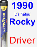 Driver Wiper Blade for 1990 Daihatsu Rocky - Hybrid