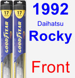 Front Wiper Blade Pack for 1992 Daihatsu Rocky - Hybrid