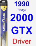 Driver Wiper Blade for 1990 Dodge 2000 GTX - Hybrid