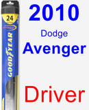 Driver Wiper Blade for 2010 Dodge Avenger - Hybrid