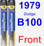 Front Wiper Blade Pack for 1979 Dodge B100 - Hybrid