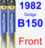 Front Wiper Blade Pack for 1982 Dodge B150 - Hybrid