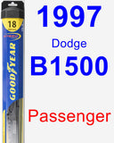 Passenger Wiper Blade for 1997 Dodge B1500 - Hybrid