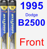 Front Wiper Blade Pack for 1995 Dodge B2500 - Hybrid