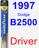 Driver Wiper Blade for 1997 Dodge B2500 - Hybrid