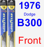 Front Wiper Blade Pack for 1976 Dodge B300 - Hybrid