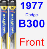 Front Wiper Blade Pack for 1977 Dodge B300 - Hybrid