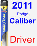 Driver Wiper Blade for 2011 Dodge Caliber - Hybrid