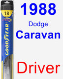 Driver Wiper Blade for 1988 Dodge Caravan - Hybrid