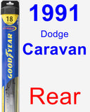 Rear Wiper Blade for 1991 Dodge Caravan - Hybrid