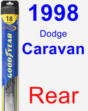 Rear Wiper Blade for 1998 Dodge Caravan - Hybrid