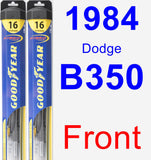 Front Wiper Blade Pack for 1984 Dodge B350 - Hybrid