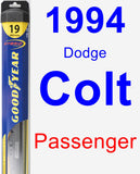 Passenger Wiper Blade for 1994 Dodge Colt - Hybrid