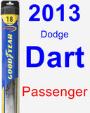 Passenger Wiper Blade for 2013 Dodge Dart - Hybrid