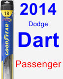 Passenger Wiper Blade for 2014 Dodge Dart - Hybrid