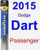 Passenger Wiper Blade for 2015 Dodge Dart - Hybrid