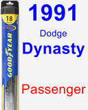 Passenger Wiper Blade for 1991 Dodge Dynasty - Hybrid