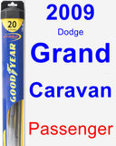 Passenger Wiper Blade for 2009 Dodge Grand Caravan - Hybrid