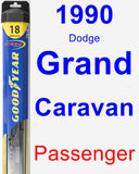 Passenger Wiper Blade for 1990 Dodge Grand Caravan - Hybrid