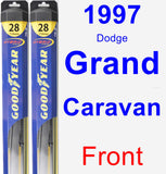 Front Wiper Blade Pack for 1997 Dodge Grand Caravan - Hybrid