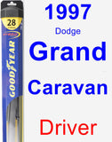 Driver Wiper Blade for 1997 Dodge Grand Caravan - Hybrid