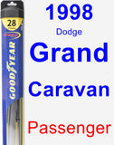 Passenger Wiper Blade for 1998 Dodge Grand Caravan - Hybrid