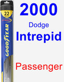 Passenger Wiper Blade for 2000 Dodge Intrepid - Hybrid