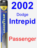 Passenger Wiper Blade for 2002 Dodge Intrepid - Hybrid