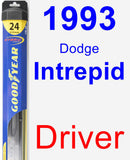 Driver Wiper Blade for 1993 Dodge Intrepid - Hybrid