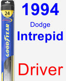 Driver Wiper Blade for 1994 Dodge Intrepid - Hybrid