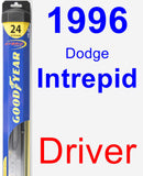 Driver Wiper Blade for 1996 Dodge Intrepid - Hybrid