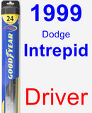 Driver Wiper Blade for 1999 Dodge Intrepid - Hybrid