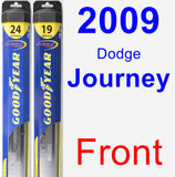 Front Wiper Blade Pack for 2009 Dodge Journey - Hybrid