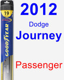 Passenger Wiper Blade for 2012 Dodge Journey - Hybrid