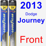 Front Wiper Blade Pack for 2013 Dodge Journey - Hybrid