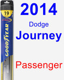 Passenger Wiper Blade for 2014 Dodge Journey - Hybrid