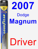 Driver Wiper Blade for 2007 Dodge Magnum - Hybrid