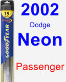 Passenger Wiper Blade for 2002 Dodge Neon - Hybrid