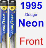 Front Wiper Blade Pack for 1995 Dodge Neon - Hybrid