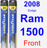 Front Wiper Blade Pack for 2008 Dodge Ram 1500 - Hybrid