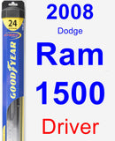 Driver Wiper Blade for 2008 Dodge Ram 1500 - Hybrid