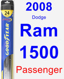 Passenger Wiper Blade for 2008 Dodge Ram 1500 - Hybrid