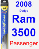 Passenger Wiper Blade for 2008 Dodge Ram 3500 - Hybrid