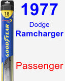 Passenger Wiper Blade for 1977 Dodge Ramcharger - Hybrid