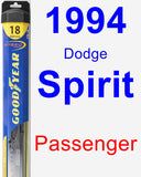 Passenger Wiper Blade for 1994 Dodge Spirit - Hybrid